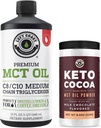 Vasen Coast Performance 100% Coconut MCT Oil Liquid, 32oz + Keto Coco Drink Mix, 8.5oz