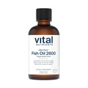 Elintoiminnot - Ultra Pure Fish Oil 2600 (Pharmaceutical Grade) - Hi-Potency Deep Sea Liquid Fish Oil, Cardiovascular Support, Natural Lemon Flavor - 8 Fl Oz per pullo