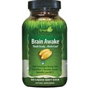 Irwin Naturals Aivot hereillä - 60 Liquid Softgels - Enhanced Mental Performance, Incress Focus, Clarity & Concentration - Nootropic Booster L-Theanine, Bacopa, MCTs