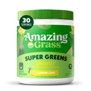 Amazing Grass Greens Blend energia: Smoothie Mix, Super Greens Powder & Plant perustuu kofeiini, jossa on Matcha Green Tea & Beet Root Powder, sitruunan limetti, 30 tarjoilua (Pakkaus May Vary)