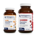 Metageenit Bundle - Ultra Potent- C Pureskeltava & Magnesium Glycinate - 90 tablettia Ultra Potent- C pureskeltava Immuuneja ja antioksidantteja tukea - 120 tablettia Mag Glycinate hermoston tukea