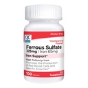 Quality Choice Iron 65 mg (325 mg Ferrous Sulfaatti) Korkea teho Rauta Support Tabletit 100