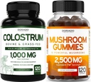 DORADO NUTRITION Colostrum Supplement 1000mg per tarjoilu ja sieni Gummies (120 count) Sienen täydentää