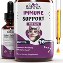 Immuunituki kissoille - Auttaa tukemaan tervettä immuunijärjestelmää - Cat Immune Booster - Cat Immune Support - Cat Immune Supplement - Immunosupport Cats - Cat Immune Support Supplement - 1 fl oz