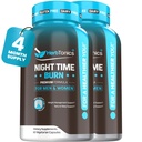 Herbtonics Night Time Burn & Sleep Complex tukee yön yli aineenvaihduntaa, stressin lievitystä ja syvän unen. Sisältää melatoniinia, valeriaania ja vihreää teetä.