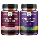 Bundle D Mannose kapselit virtsateiden terveys naisille Nopeasti toimivat Super voimisteltu karpalo 90ct ja puhdas magnesium Glycinate 400 mg per tarjoilu mielialan uni ja rentoutuminen