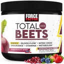 Force Factor yhteensä Beets Energy Drink Mix, Superfood juurijauhe nitraattia lisätä energiaa ja tukea verenkiertoa, veren virtausta, typpioksidia ja kestävyyttä, Heart Health Supplement, 30 Servings