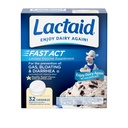 Lactaid Fast Act Laktoosi-intoleranssi Relief Pureskella luonnon laktaasientsyymejä estämään kaasua, turvotusta ja ripulia Laktoosiherkkyyden, On-The-Go, Vanilla Twist Flavor, 32 x 1 t