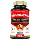 Trans Resveratrol täydentää viinirypäleen siemenen, maito Thistle, ja lisää - Resveratrol - 6 kasviperäisiä tukia Immuunijärjestelmä, Heart Health, Body Management - 90 kapselia