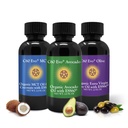 C60 Evo Kaikki luonnolliset syötävät öljyt, Mini Oil Sampler Set Pure C60 ESS60, Immunosupport ja Joint Support Oil, Avocado Oil & MCT Coconut Oil, Set of 3, 2 oz