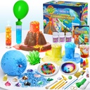 UNGLINGA 50+ Science Lab Experiments Kit lapsille, STEM Activities Educational Scientist Lelut Lahjat pojille Tyttöjen Kemia Set, Gemstone, Volcano Erruption