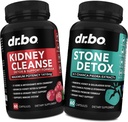 Munuaisten Puhdista & Kivi Detox Support Supplement - Natural Cranberry, Juniper Marries, Buchu, Uva Ursi Extract, Stone Breaker Chanca Piedra - Tuki Munuaiset Sappirakko, virtsarakko ja virtsateiden terveys