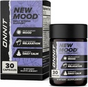 ONNIT New Mood Daily Stressi tuki kapselit, IGENTM ei-GMO testattu, uni ja mieliala tuki täydentää miesten ja naisten, Daily Stressin hallinta kapselit, 30 luku