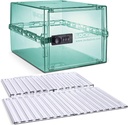 Lockabox OneTM Light Medi Green & Hyllypakkaus Bundle Lockable Box for Food, Medicines, Tech and Home Safety with Removable Shelves and Base Lisät