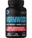 Premium Wormwood Extract kapselit - 5 kuukauden tarjonta Immuuni - 12 yrttiä sekoitettu Black Walnut lehdet, inkivääri, kurkuma & enemmän - 150 Counts