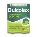 Dulcolax Stimulanttilaksatiivit, ennustettavissa olevat ja tehokkaat ummetuslääkkeet, lievittää harjoitusta ja turvotusta, Bisacodyyli 5 mg, 100