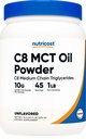 Nutricost C8 MCT Oil Powder 1LB (16,2oz) - 95% C8 MCT Oil Powder