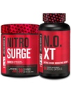 Jacked Factory Nitrosurge Shred Thermogenic Pre-Workout hedelmäpunch & N.O. XT Typpioksidi Booster miesten & naisten