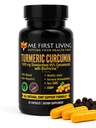 Me First Living Turmeric Curcumin 1000 mg 95% Curcuminoids, Bioperine 10 mg, 19x Lisää Potent kuin muut, lisääntynyt imeytyminen, ei-GMO, Organic Turmeric, Vegan, Gluteeniton, 60 kapselia