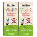 HERBION Naturals elinvoimaa täydentää lapsille, edistää kasvua ja ruokahalua, lievittää väsymystä, parantaa henkistä ja fyysistä suorituskykyä, lapsille 1 vuosi & yli, 5 Fl Oz (paketti 2)