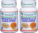 Planet Ayurveda Boswellia Curcumin, 500 mg Veg kapselit - 2 pulloa