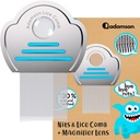 Adamson Lice Comb - Ruostumaton teräs Lice Comb lapsille - Tehokas Nit Comb - Lice Combs paksu hiukset - kestävä ja helppo puhdistaa - Paine para Piojos y Liendres para Niñas