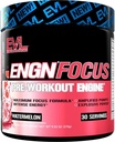 Evlution Nutrition ENGN Focus - Intensive Pre-workout with Creatiini - Maximum Focus Formula - Pre-Workout Powder for Lasting Energy - Beta-Alanine & Cofeine - 30 tarjoilua - Watermelon