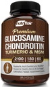 NutriFlair Glukosamiini Chondroitin Turmeric MSM Boswellia, 180 kapselia - Joint Comfort Supplement - Natural & Non-GMO - Antioksidantti pillereitä - Tukee takaisin, polvi, kädet, nivelet, Cartilage