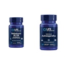 Life Extension Melatoniini IR/XR & Optimoitu Ashwagandha - uni, stressin lievittäminen, Focus, muisti - 60 kapselia