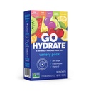 GoHydrate Instant Hydration Powder Packets - Alhainen natrium Elektrolyyttejä Drink Mix - Natural Hydration Support, sokeriton Elektrolyytti makujauhe Drink D-vitamiini, 10 pakkausta, sekoitettu
