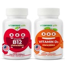 Lapset B12-vitamiini Purukumi + D3 1000 IU purukumi