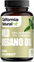 Wild Oil Kasvissyöjä Pehmeät kapselit - California Natural - Immunomy System & Dgestive Support - Promote Gut Health & Healthy Digestion - 100% kasvissyöjä - 70% Carvacrol - Herbal 90 Count