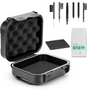 18 Pieces Set High Seal Vedenpitävä kuulolaite tapauksessa uutettavissa Paavo, Drop-Proof, Shock-Proof ja Crush-Proof varastointilaatikossa, kuulo-apuvälineet lisävarusteet kanssa puhdistuspakkausten puhdistustyökalu