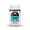 Source Naturals Alpha Lipoic Acid - tukee terveellistä sokeriaineenvaihduntaa, maksan toiminta & energiantuotanto*, 300 mg - 30 Tabletit