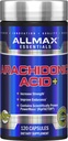 ALLMAX Essentials Arachidonic Acid+ - 120 kapselia - lisää voimaa ja parantaa kestävyyttä - Gluteeniton - 30 tarjoilua