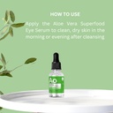Tohtori Kasvitieteellinen Aloe Vera Eye Serum ... Silmäseerumin tummat ympyrät ja puffiness - Kosteuttava ja rauhoittava Formula Plump - Vähentää Puffiness ja Fine Lines