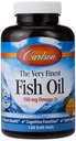 Carlson Erittäin Finest Fish Oil Orange 120 + 30 Softgels, 700 mg (voi olla pureskella)