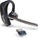 Poly Voyager 5200 UC Wireless Headget & Lataus tapauksessa (Plantronics) - Single-Ear kuulokkeet w/Noise-Canceling Mic - Connect Mobile/Mac/PC kautta Bluetooth - Works w/Teams, Zoom