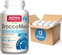 Jarow Formula BroccoMax Sulforaphane Glukosinolaatti 35 MG, Sulforaphane Generator tukee maksan terveyttä, 120 kasviskapselia, 60 päivän ajan, 12 pakkausta