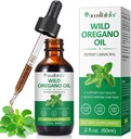 Organic Oregano Oil Liquid Drops, voiteluöljy kasvi perustuu Wild Oregano uutettu öljy tai miehet & naiset Boosting Immuuni/Energia, edistää ruoansulatusta järjestelmä, ei GMO Vegan 60ML/2 Fl Oz
