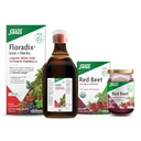 Floradix Iron & Yrtit (23.7 oz) & Salus Red Beet Crystals (7 oz) - Rauta Supplement for Healthy Energy Support* & Organic Nutritional Beet Root Drink Mix