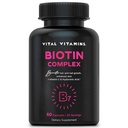 Vitamiinit Biotin Complex pillereitä - hyaluronihappo, MSM, kollageeni, & C-vitamiini - täydentää hiukset, iho, & kynnet - 60 kapselia
