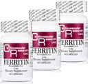 Kardiovaskulaarinen tutkimus Ferritin rauta Supplement naisten ja miesten 5 mg 180 kapselia - 3 pullo Bundle