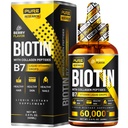 Liquid Biotin & Collagen hiusten kasvu Drops 60,000 mcg - Biotiini ja neste kollageeni täydentää miesten & naisten - hehkuva ihon tuki, terveet hiukset & kynsien kasvu - 2oz