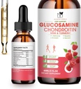 Glukosamiini Chondroitin MSM Liquid Drops-w / Turmeric Boswellia Quercetin bromaiini-vegan, antioksidantti tuki takaisin, polvi, Käsi-yhteistuki täydentää Terveitä niveliä, liikkuvuus & Cartilage