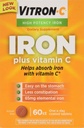 VITRON-C High Potency Iron Plus C-vitamiinitabletit - 60 Ea - 3 pakkaus