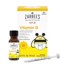 Zarbeen D-vitamiinitipat pikkulapsille, 400 IU (10 mikrog) vauvalle ja pikkulapsille nestemäiset lisäravinteet, vastasyntyneet ja ylös, tiputinruiskun mukana, 0,47 Fl Oz