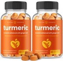 Turmeric Gummies aikuisille & lapsille inkivääri & Black Pepper Extract ... 95% Curcuminoids...