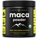Organic Maca Powder - Perun kasvatettu Maca Blend Keltainen, mustat ja punaiset juuria - Geladised Superior Biosability - Natural, Vegan & non-GMO, 8oz