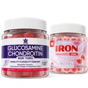 Glukosamiini Chondroitin Gummies + rautalisä naisille